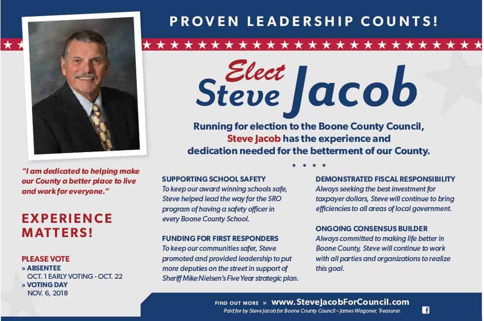 Re-Elect Steve Jacob for Boone County Council